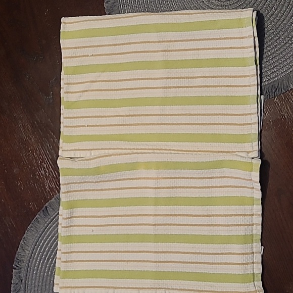 Williams-Sonoma Lot of Two thick large cotton kitchen towels good condition stri - Picture 7 of 10